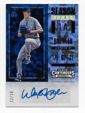 2018 Panini Contenders /24 WALKER BUEHLER Cracked Ice RC Auto - Dodgers