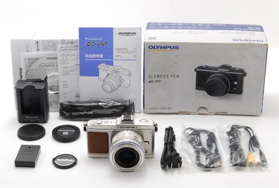 [UNUSED]Olympus PEN E-P2 12.3MP Silver Digital camera M.ZUIKO 14-42mm From JAPAN