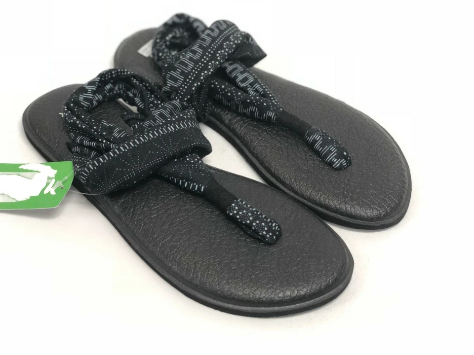 Sandalias chanclas Sanuk para mujer yoga con 2 estampados 1019795 rayas Shibori Foto 4 de 4