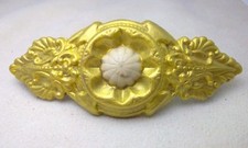 LARGE GOLD COLOR FAUX BONE HAIR CLIP ACCESORY BARRETTE