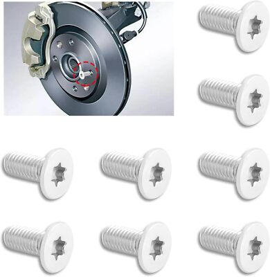 #ad #ad 8PCS Brake Rotor Screw Replacement Oem#11609271Stainless Steel Brake Parts Comp $11.00
