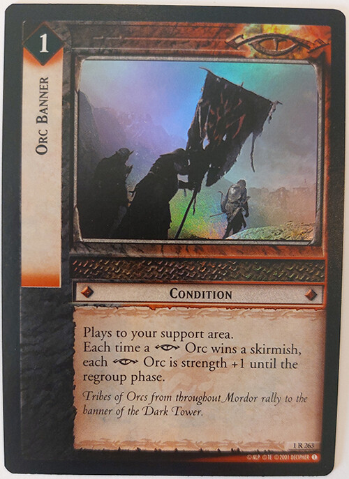 LOTR TCG Fellowship of the Ring ORC BANNER 1R263 FOIL NM | eBay