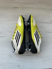 Adidas F50 Adizero White Blue Football Cleats Boots US10 UK9 1/2 EUR44
