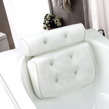 Luxury Mesh Premium Bathtub Spa White Pillow For BathTime