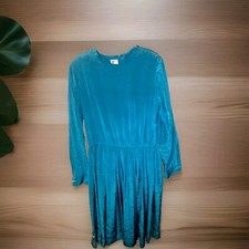 Vintage Womans Turquoise Dress 
