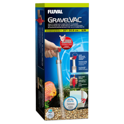 Fluval GravelVac Mulmsauger Bodengrund-Reiniger für Süßwasser und Meerwasser