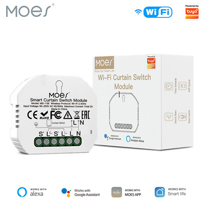 MOES WLAN Smart Rolladenschalter Modul Jalousien Zeitschaltuhr Alexa Google APP