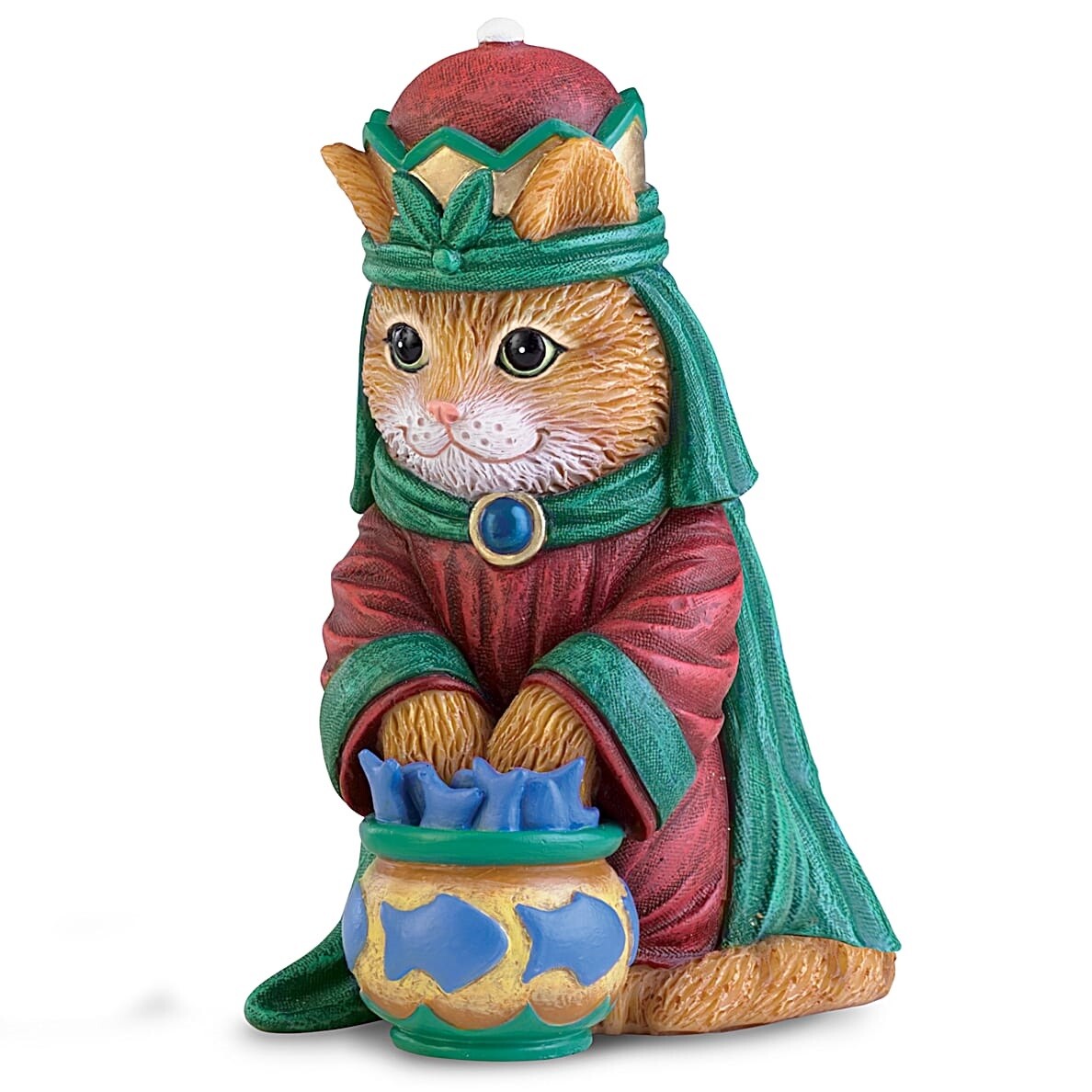 R*E様 ◆オークション◆ アンリ人形　13.5㎝　✰⋆【Christmas P The Bradford Exchange #5 King Kittytreats PURR-fect Christmas Cat