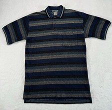 Arnold Palmer Vintage Golf Sportswear Men's Polo Shirt Blue Gray Collared Sz S
