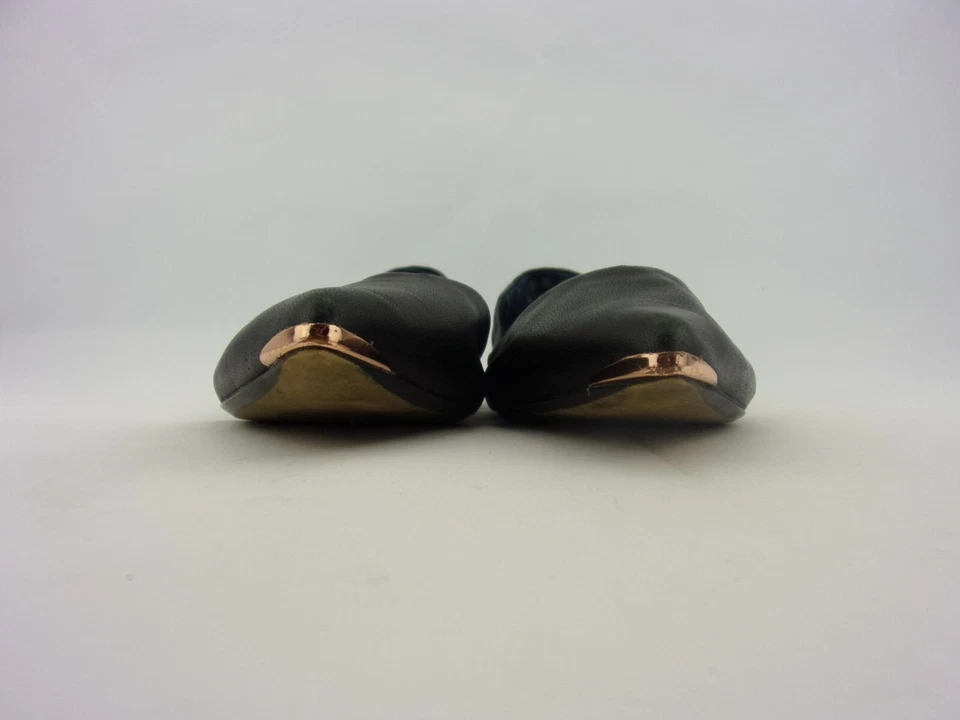 Zapatos Ted Baker para mujer 8 Mancie planos punta negra oro rosa Foto 4 de 4