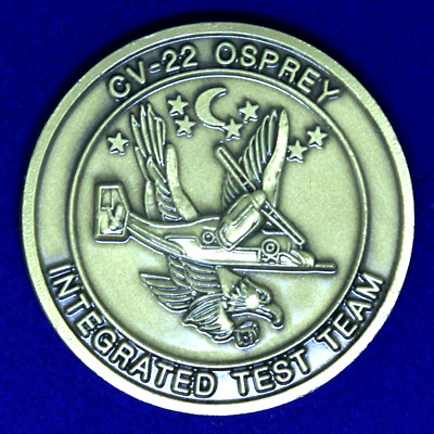 USAF USSOCOM Special Operations CV-22 Test Team Edwards AFB Challenge Coin C-8