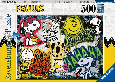 Ravensburger Peanuts Graffiti 500 Pc Puzzle - NEW - FREE Shipping!