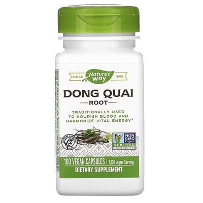 Nature's Way, Dong Quai Root, Dong-Quai-Wurzel, 1.130 mg, 100 vegane Kapseln