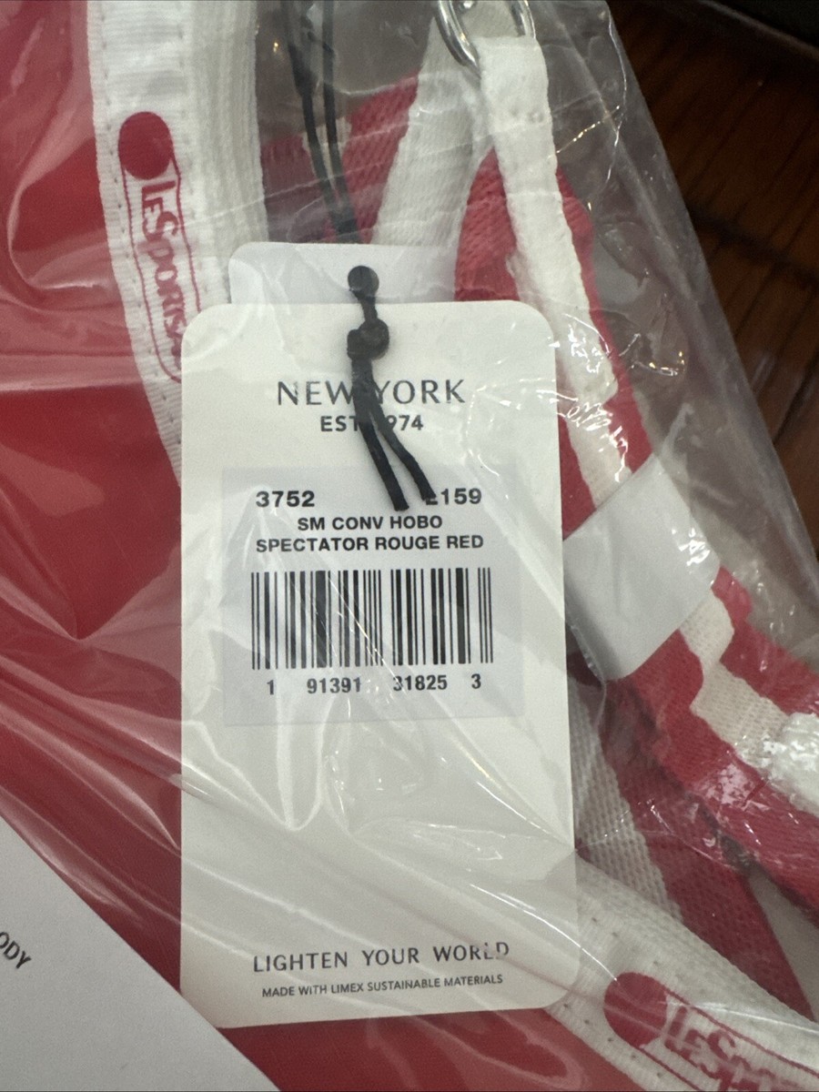 【LeSportsac】SPECTATOR ROUGE RED SMALL CONVERTIBLE HOBO★ NWT LeSportsac SMALL HOBO Convertible Crossbody Spectator