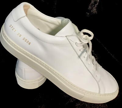 Woman By Common Projects Achilles Low Top Leather White Sneaker