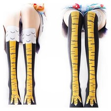 2 Pair Funny Chicken Leg Socks Costume Cartoon Novelty Chicken Feet Knee Socks