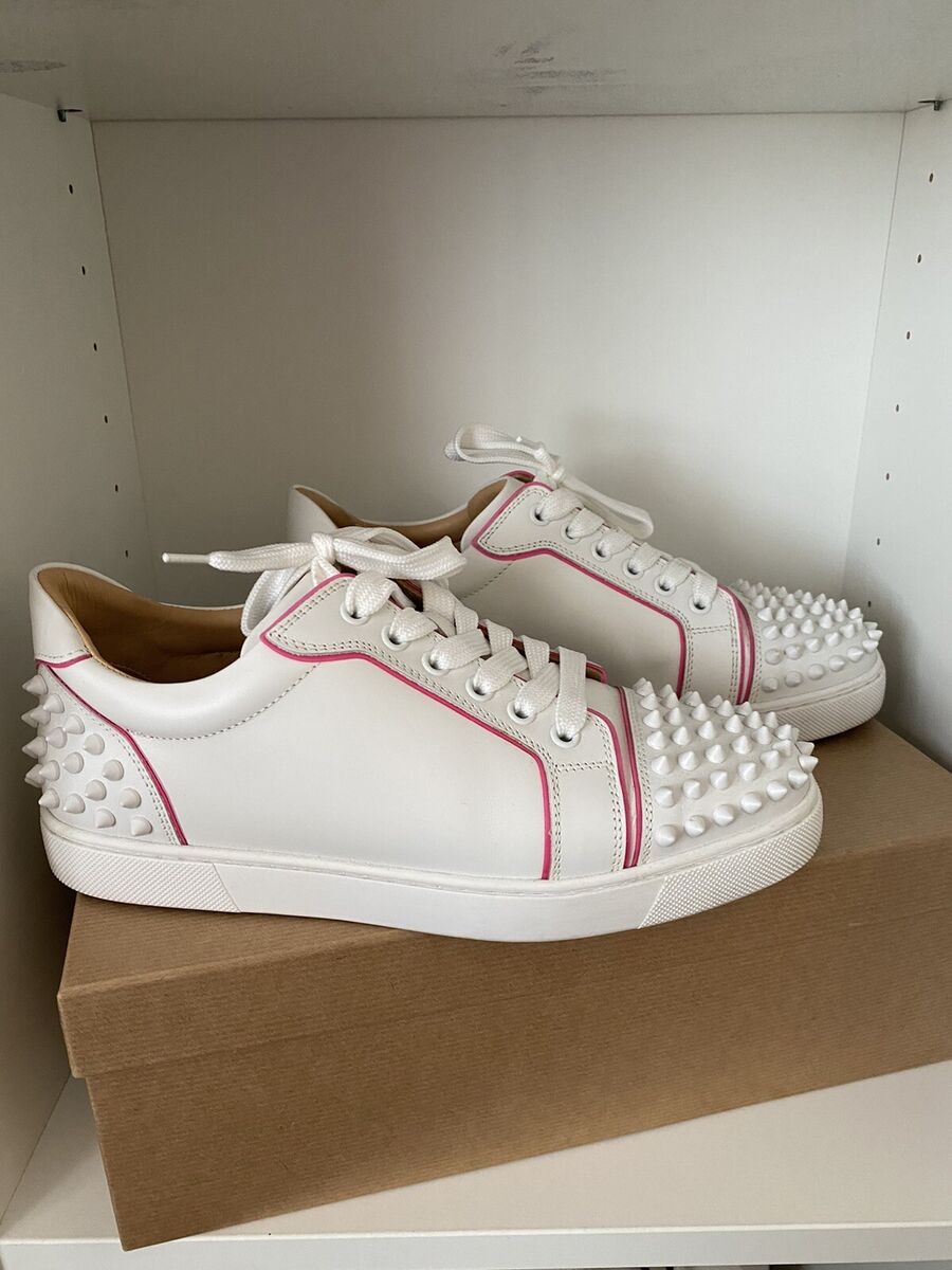 Christian Louboutin Pink Patent Leather and Suede Vieira Spikes Low-Top  Sneakers Size 38 Christian Louboutin | The Luxury Closet