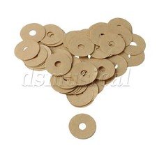 90x Brown 6mm Hole Dia Piano Balance Paper Washer Piano Adjustment Tool