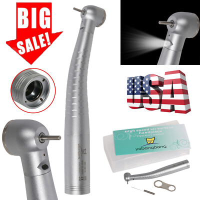 Dental Fiber Optic LED High Speed Handpiece /4 Hole Quick Coupler/Rotor Fit KaV