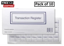 Checkbook Registers for Personal Checkbook, Ledgers, 2024-2025-2026, Pack of 10