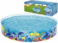 Steilwand Pool Kinder Planschbecken Schwimmbad Badespaß Ø 244 Cm 2074 L Jo