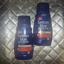 Selsun Blue Maximum Strength Men's Care Dandruff Shampoo 11 Fl Oz Lot Of 2