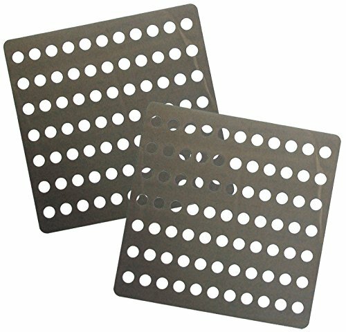 Great Ideas - Set di 2 coperture per Scarico, in Acciaio Inox, (g5T)