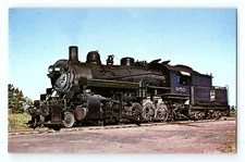SOO Line Railroad 2-10-0 950 Engine Ashland Wisconsin Vintage Postcard