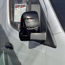 For Mercedes Sprinter 907 Wing Mirror Covers with Indicator - Gloss Black (Set o For Mercedes Sprinter 907 Wing Mirror Covers with Indicator - Gloss Black (Set o