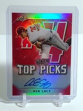 Asa Lacy 2020 Leaf Metal Draft Top Picks #4 Auto Pink 9/20 Kansas City Royals