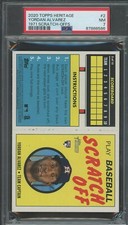 2020 TOPPS HERITAGE #2 YORDAN ALVAREZ 1971 SCRATCH-OFFS PSA 7
