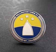 BOLLINGTON TOWN FOOTBALL CLUB BUTTERFLY PIN BADGE
