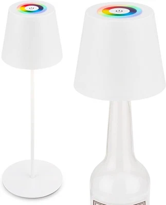 Briloner Calida 3-in-1 LED Akku-Tischleuchte RGBW Dimmbar IP44 Weiß Höhenverstel - Bild 1 von 4