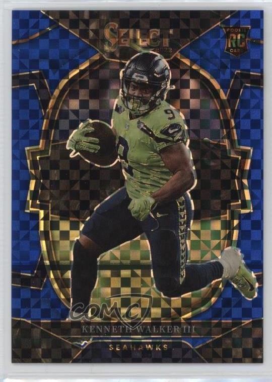 2022 Panini Select Concourse Blue Prizm 72/199 Kenneth Walker III #2 1co0