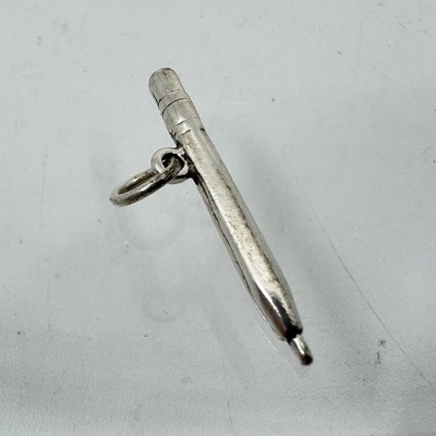 Kugelschreiber Bleistift Sterling Silber Charm .925 Stifte Bleistifte Biro Schreib Charms