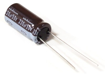 Nichicon PW 330uf 330µF 50V Electrolytic Capacitor Elektrolyt Kondensator Elko