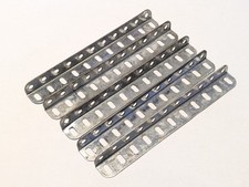 5 X Meccano 11 Hole 5.5" Angle Girders Part 9 Zinc Stamped MMIE