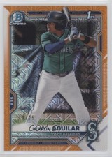 2021 Bowman Chrome Mega Box Orange Mojo Refractor 18/25 Starlin Aguilar 9z7