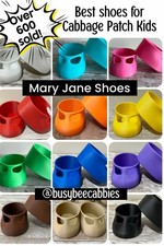 Best Cabbage Patch Kid Shoes MARY JANE T-STRAP / Many Shoe Colors /for 16 Dolls