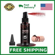 Halloween Fake Blood Spray, Washable Fake Blood Makeup, Halloween Realistic F...