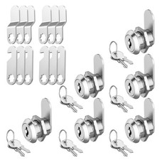 6 Pack Cabinet Locks with Keys, 5/8" Cam Locks Keyed Alike, Mailbox Lock, Toolbo