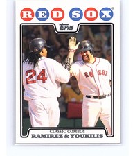 2008 Topps Classic Combos Manny Ramirez / Kevin Youklis #258