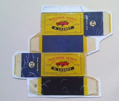 Vorlagen für Repro Box Matchbox 1-75 Nr. 29 Austin Cambridge