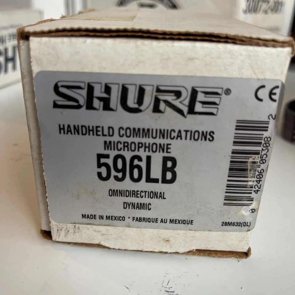 Shure 596LB Sprachkommunikation Mikrofon Push-to-Talk omnidirektional VHF