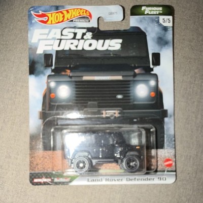 Hot Wheels Premium Fast & Furious Land Rover Defender 90 1:64 Diecast Black