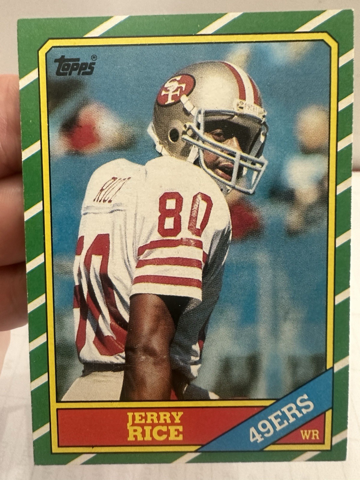 Jerry Rice 1986 Topps Rookie Card # 161 RC