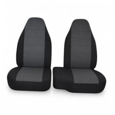 2-piece Front 6040 High Back Bench Seat Covers Fit For Ford Ranger Black