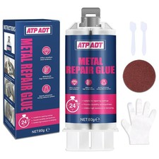 80g Heavy Duty Metal Epoxy Glue | High-Temperature Resistant Up to 300°C |... 