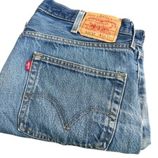 Levis 501XX Mens Vintage 38x32 36x29 Blue Straight Leg Jeans Y2K Button Fly