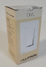 New Lutron DVSTV-IV 3-Way Lighting Dimmer Control Ivory Fluorescent LED Electric